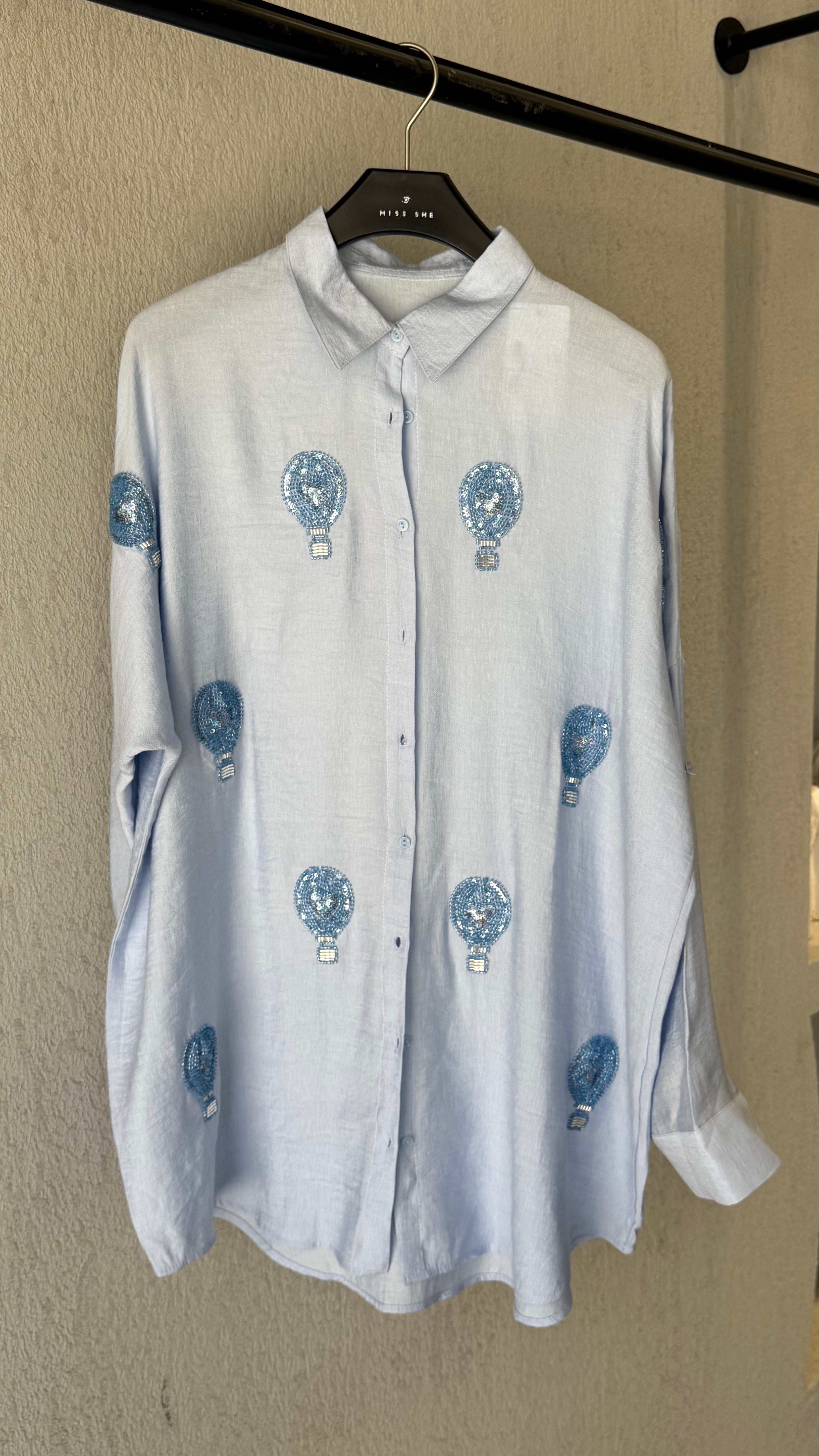 Mini Loves Shirt - Baby Blue