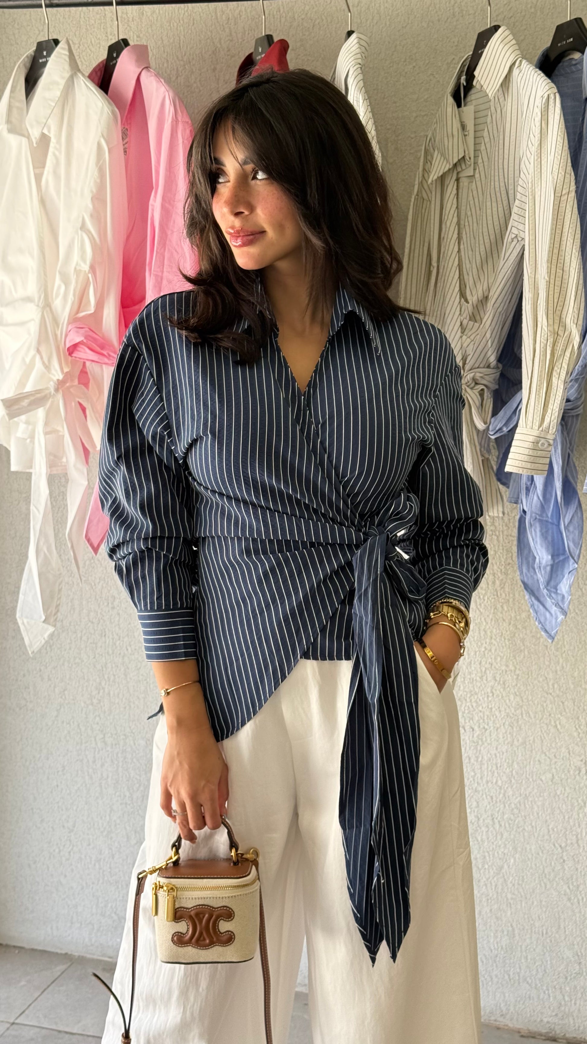 Wrap Shirt - Navy