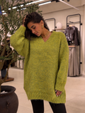 Fur Pullover - Lime green