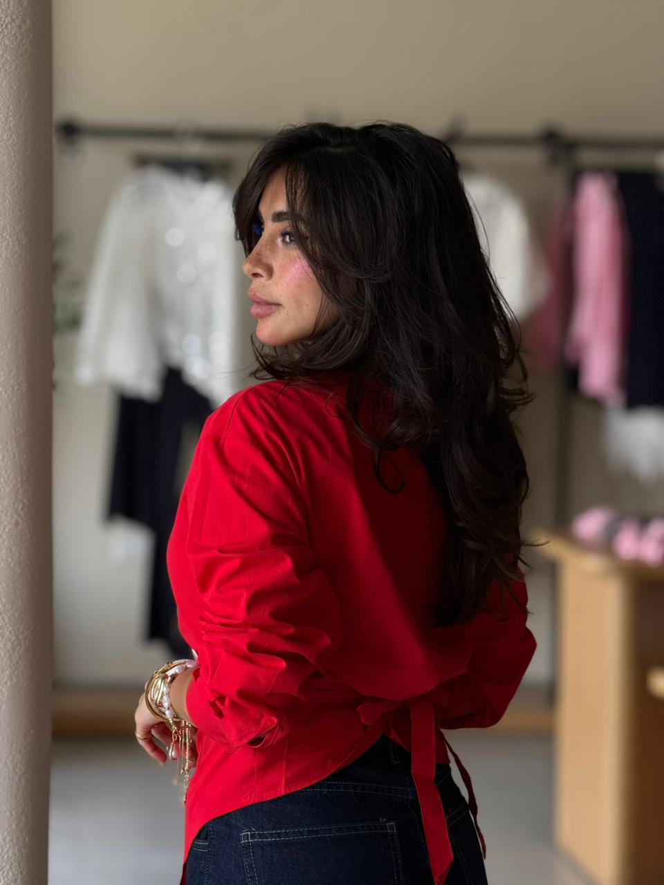 Open Shirt - Red