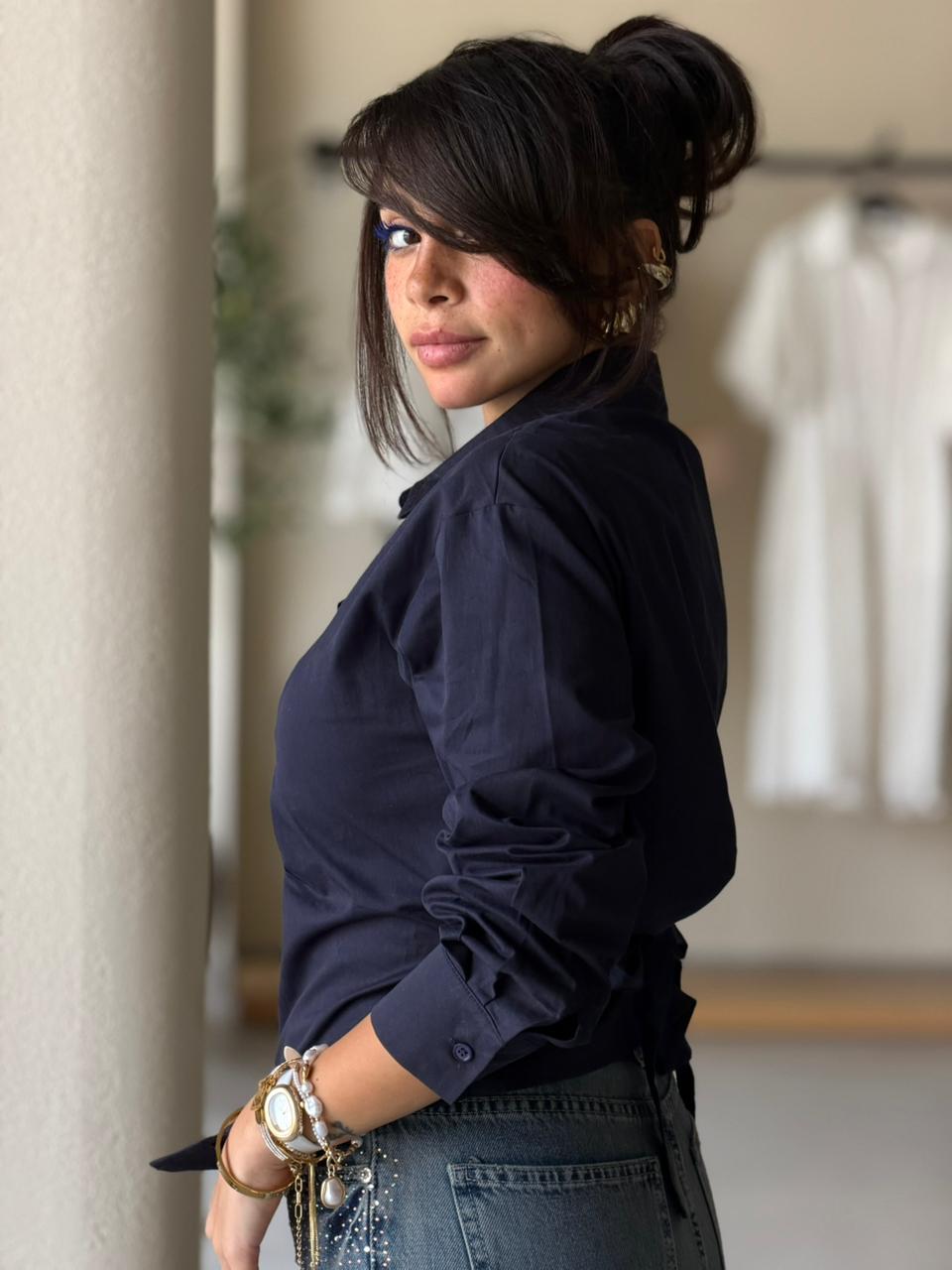Open Shirt - Navy