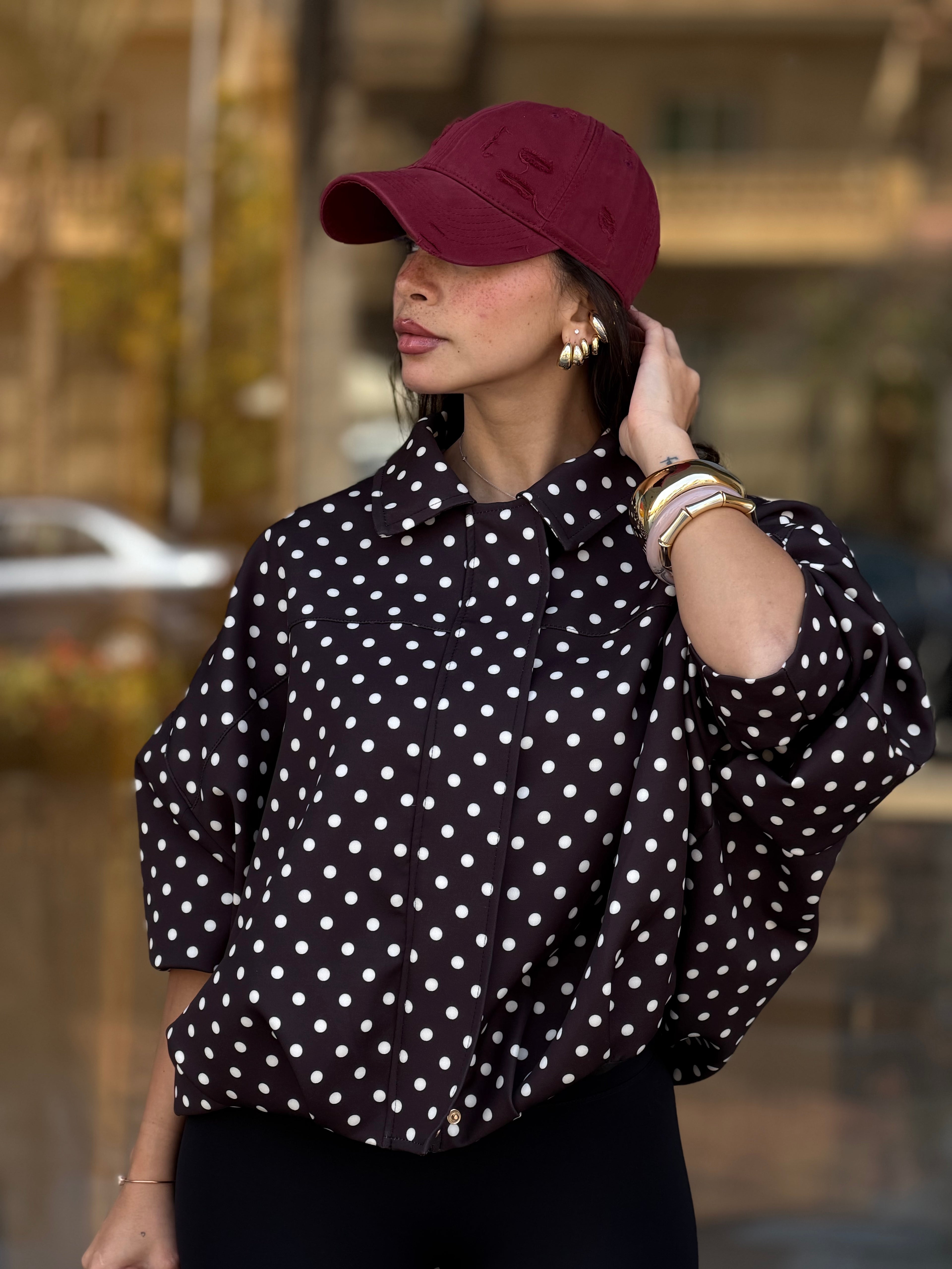Polka dot Jacket - Black