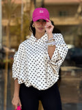 Polka dot Jacket - White