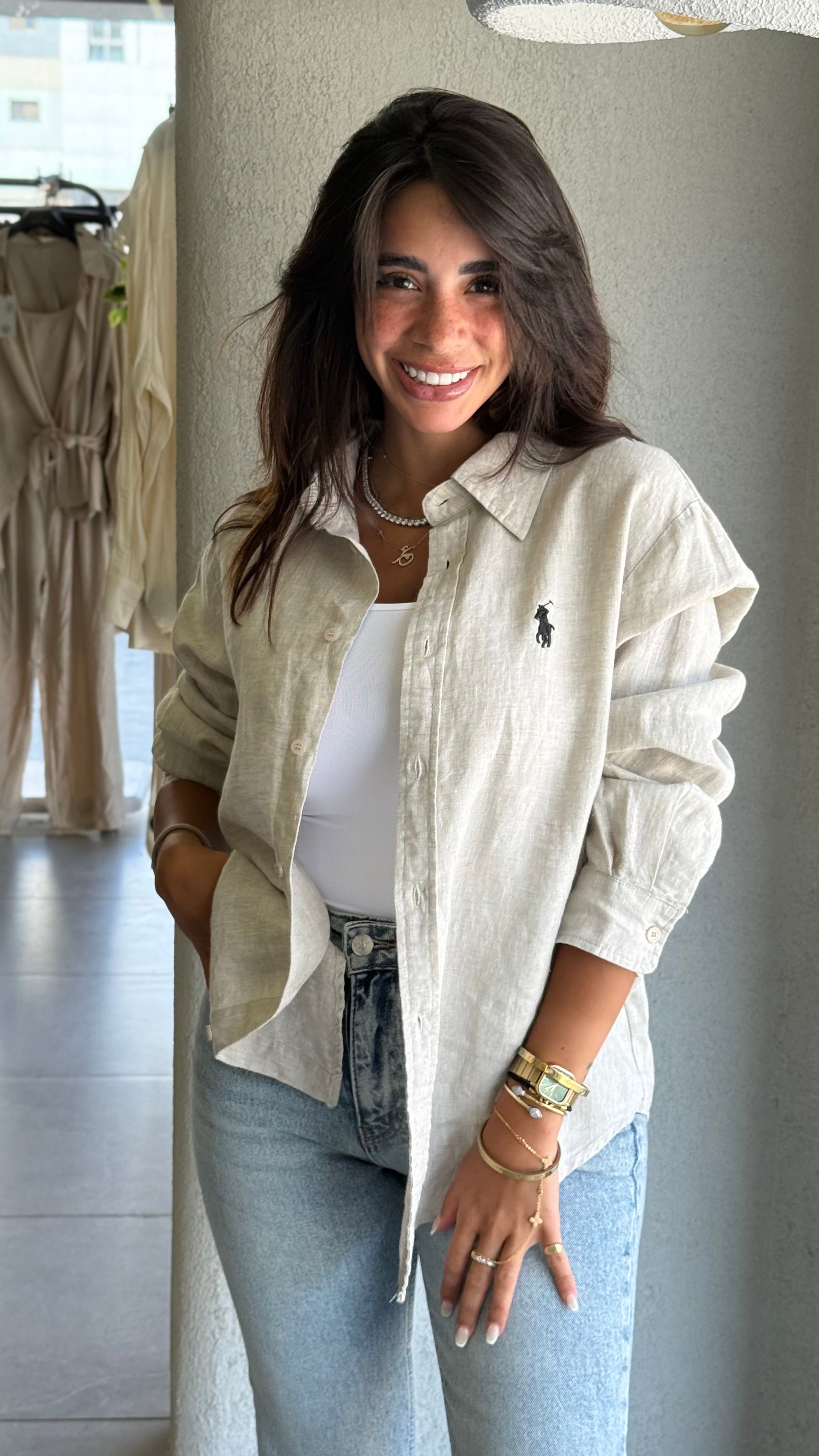 Ralph lauren linen shirt - Beige