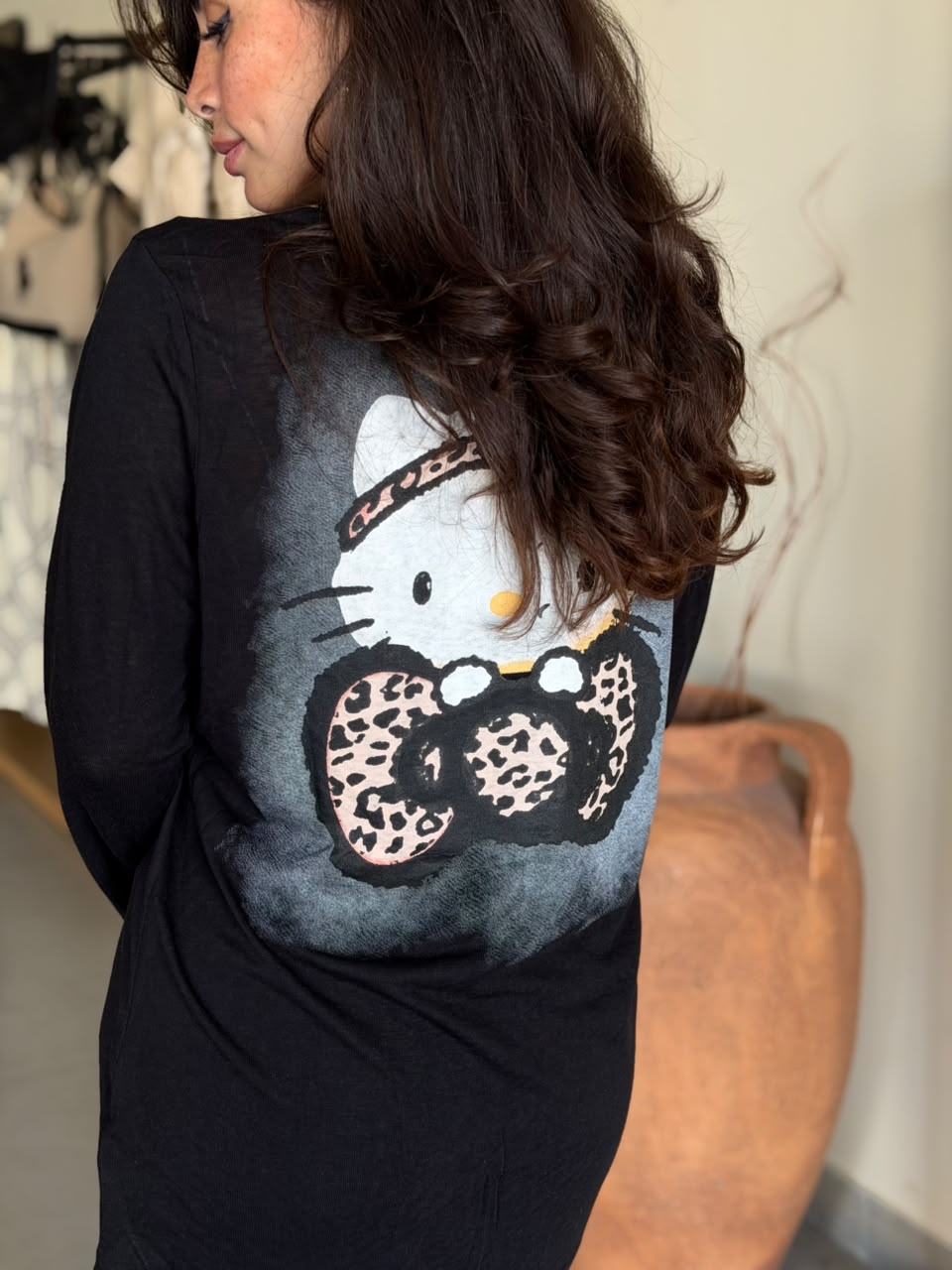 Kitty Tshirt - black