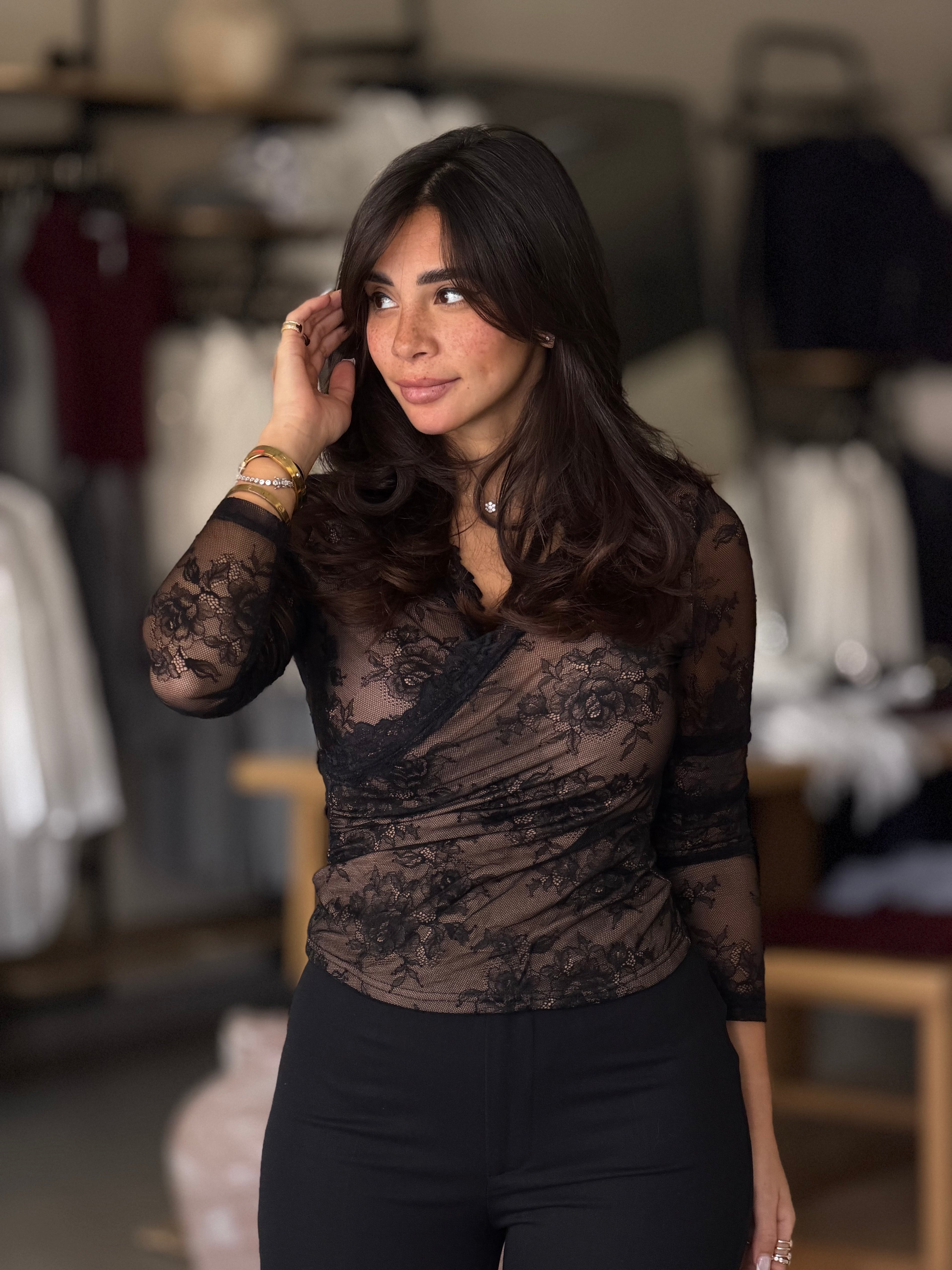 Lace Top - Black