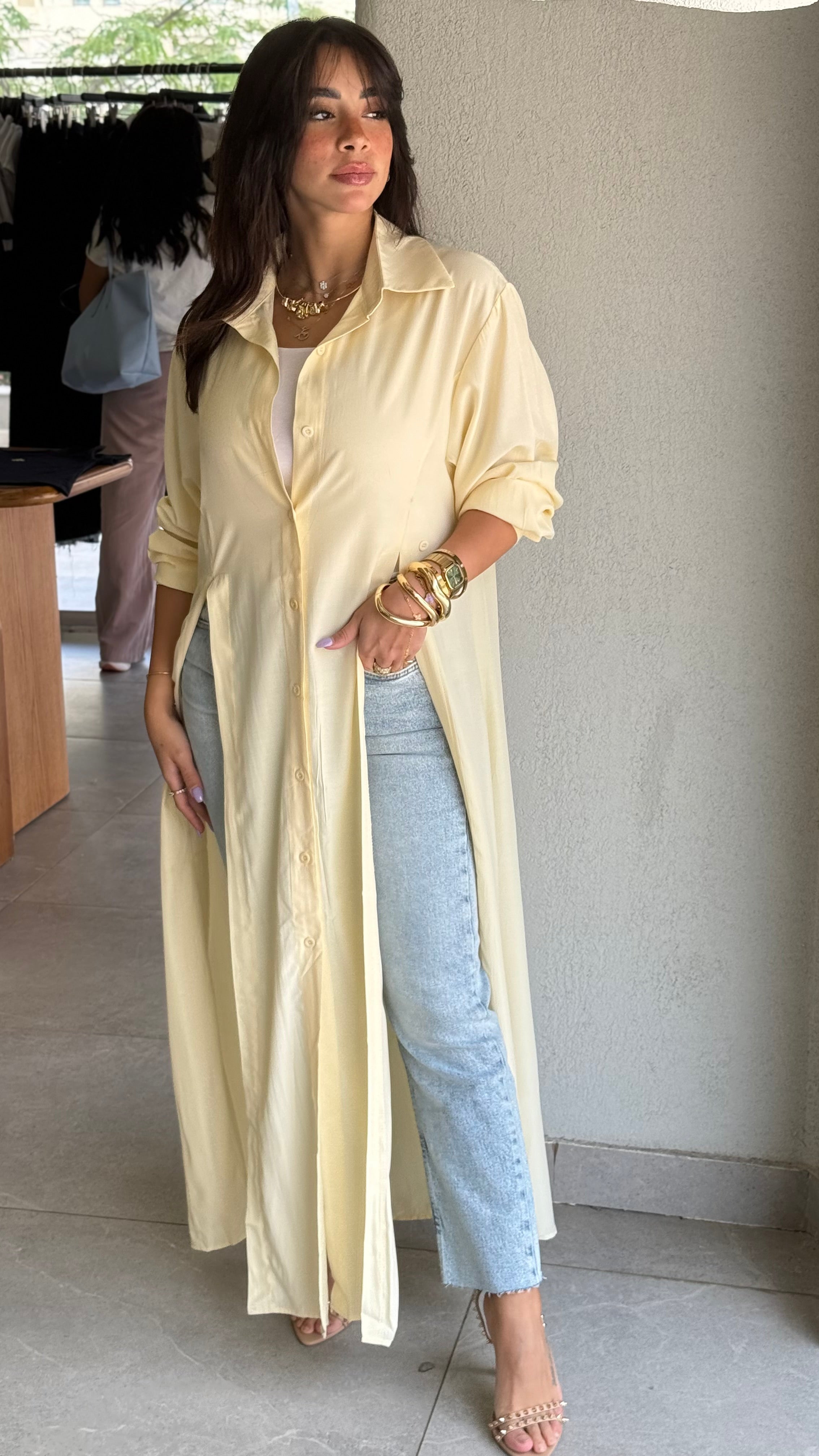 Two ways shirt - yellow