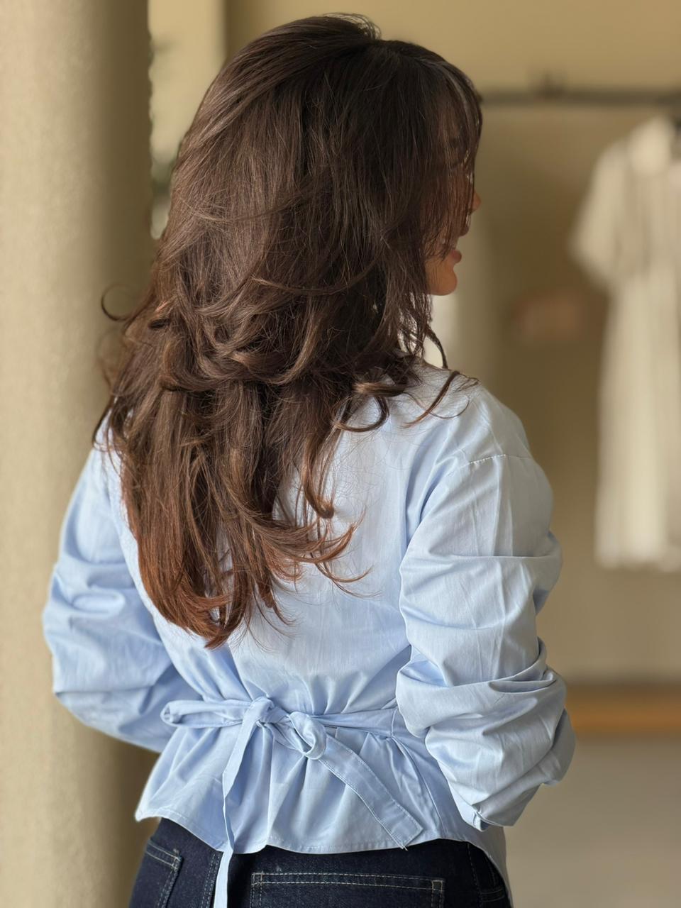 Open Shirt - Baby Blue