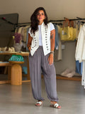 Satin Pants- Gray