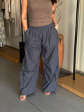 Pinstripe pants - Black