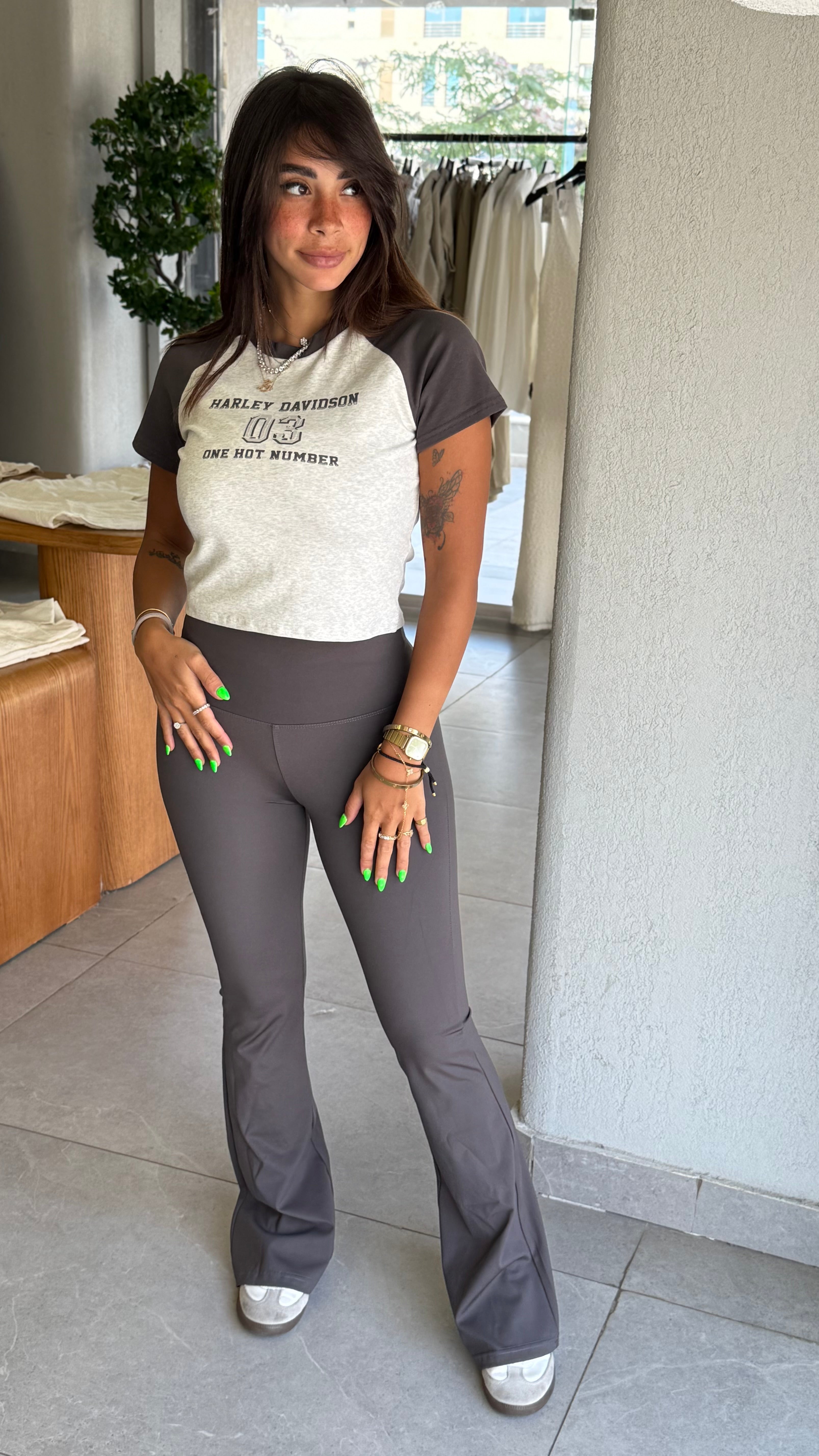 Alo Flare Leggings - Grey