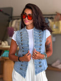 Denim vest - Blue