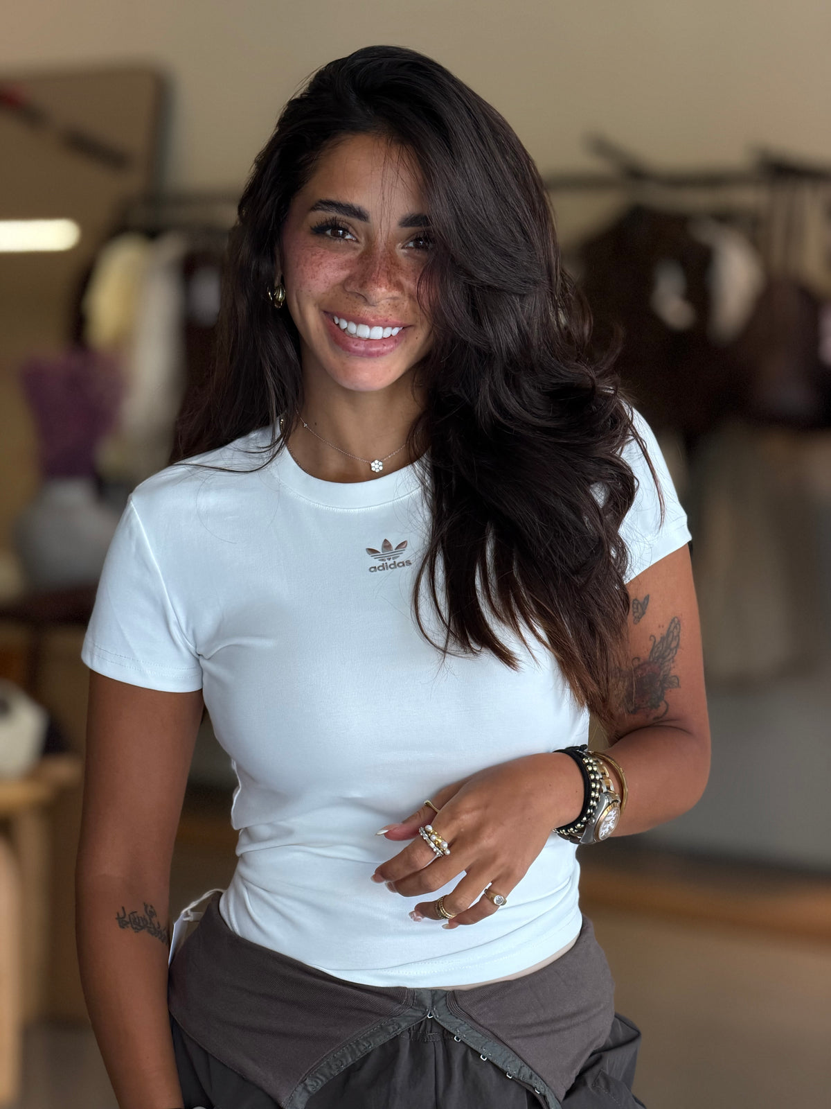 Adidas tee - white