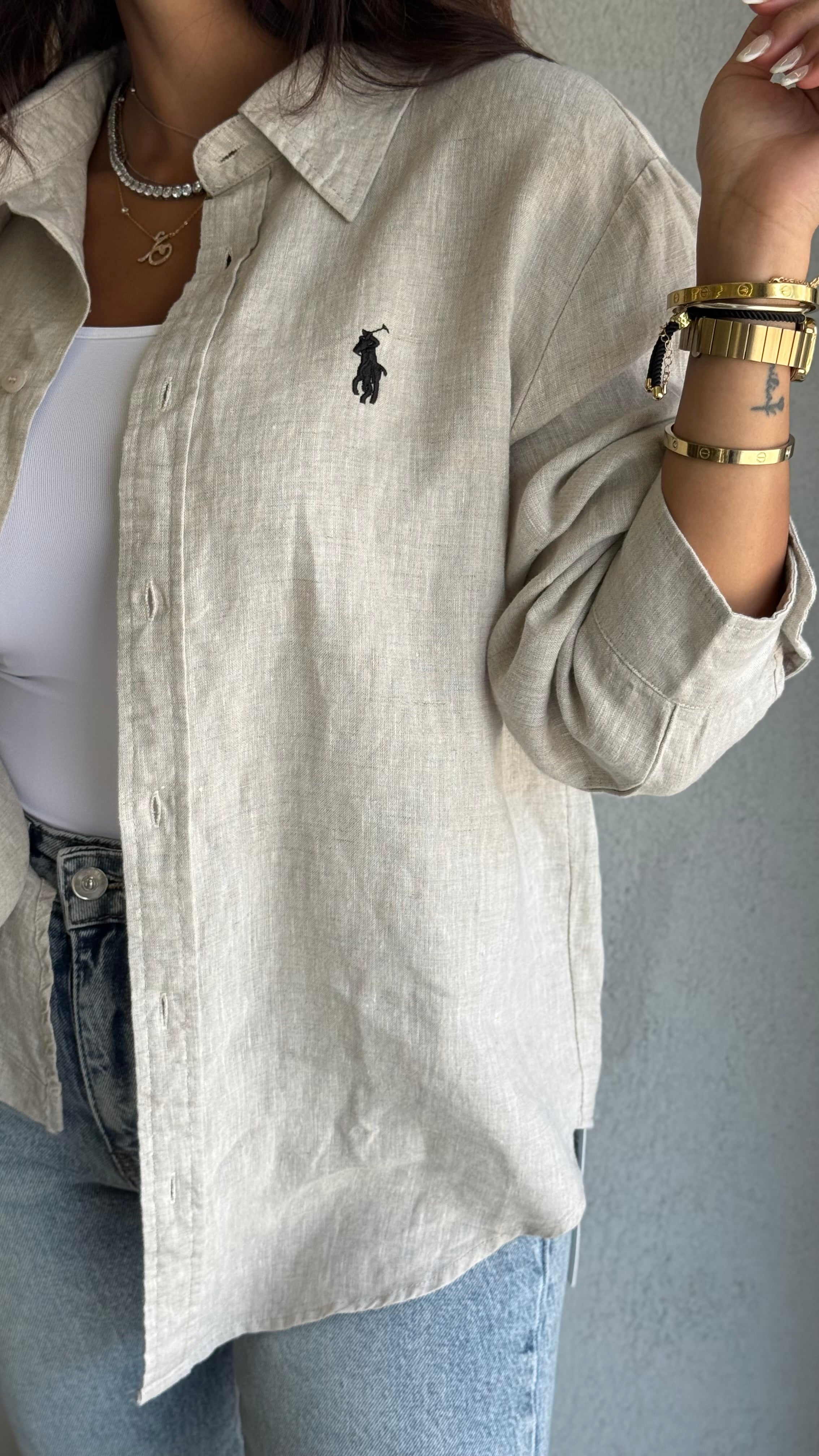 Ralph lauren linen shirt - Beige
