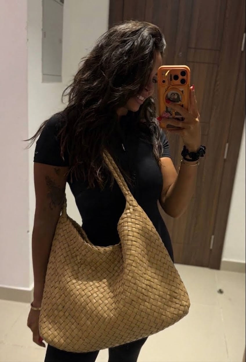 Leather bag _camel