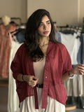 Linen shirts _ burgundy