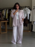 Stress denim set -pink