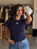 Navy celine top