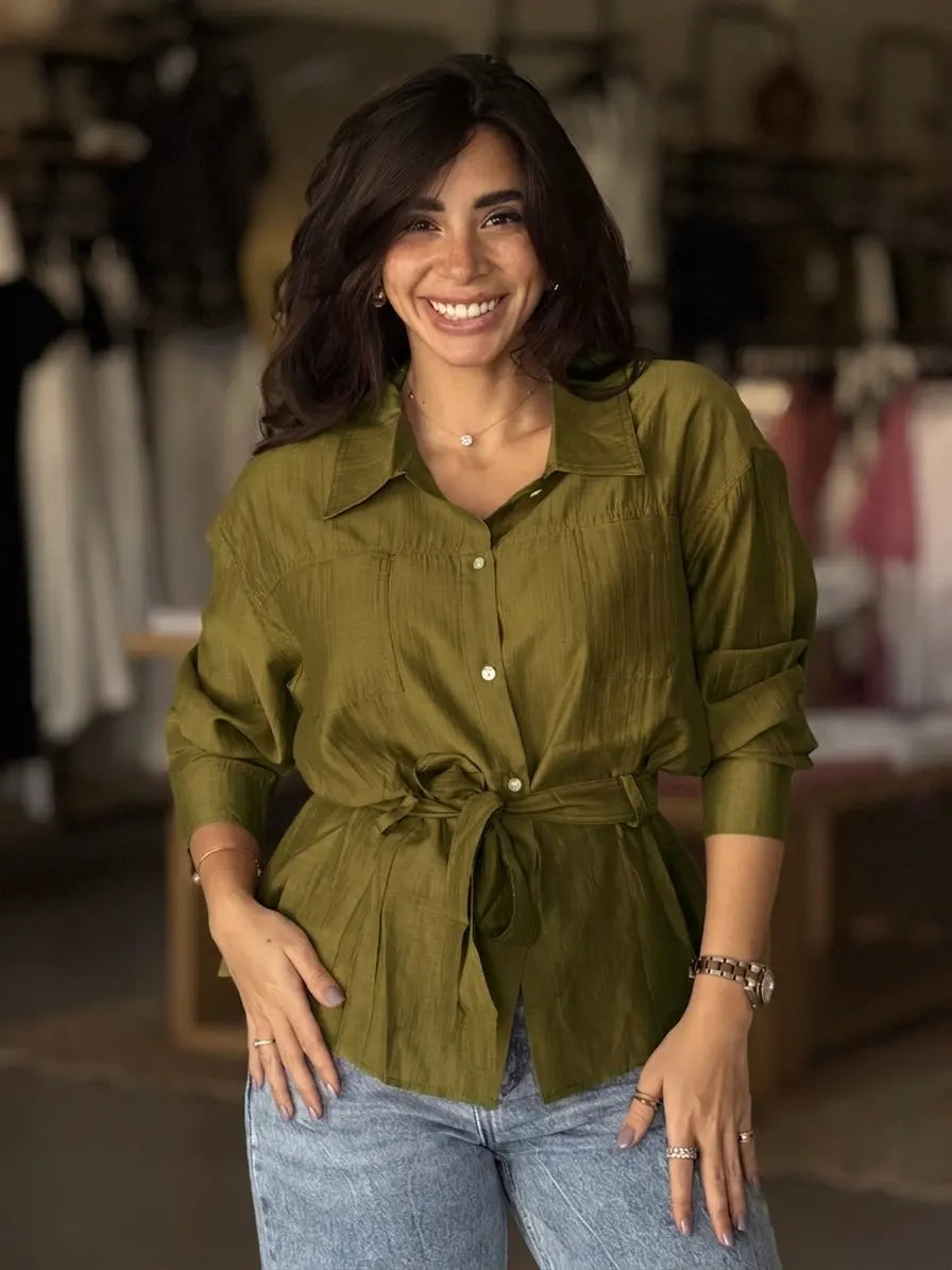 Linen Lady - Olive