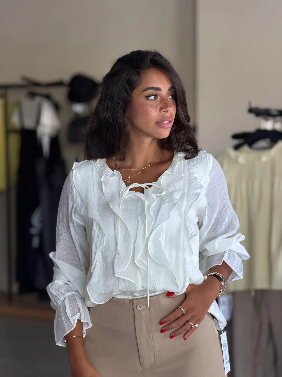 Fluffy blouse