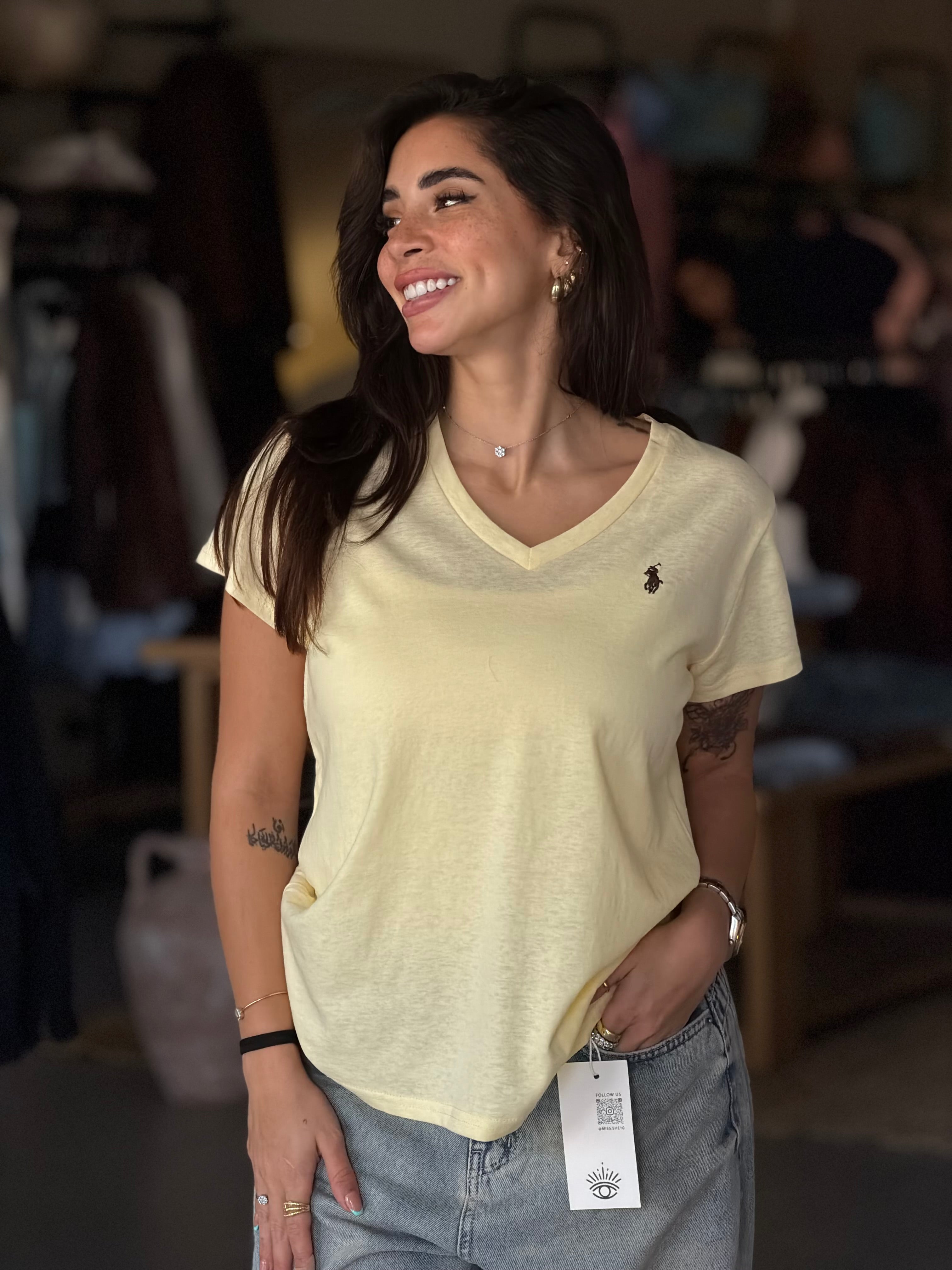 Polo T- Shirt In Yellow