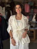 Wrap Shirt in White