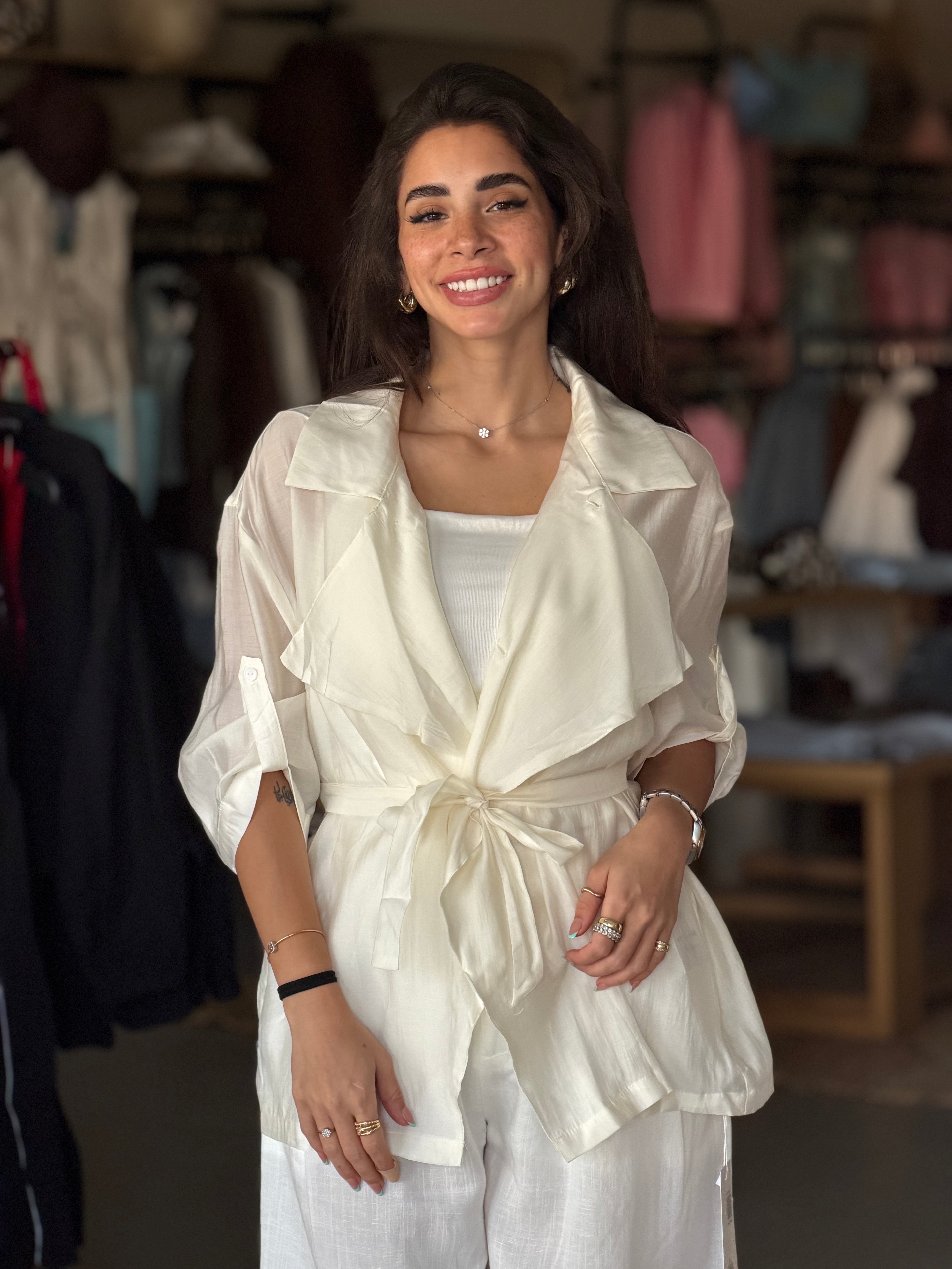 Wrap Shirt in White