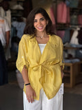 Wrap Shirt in Yellow