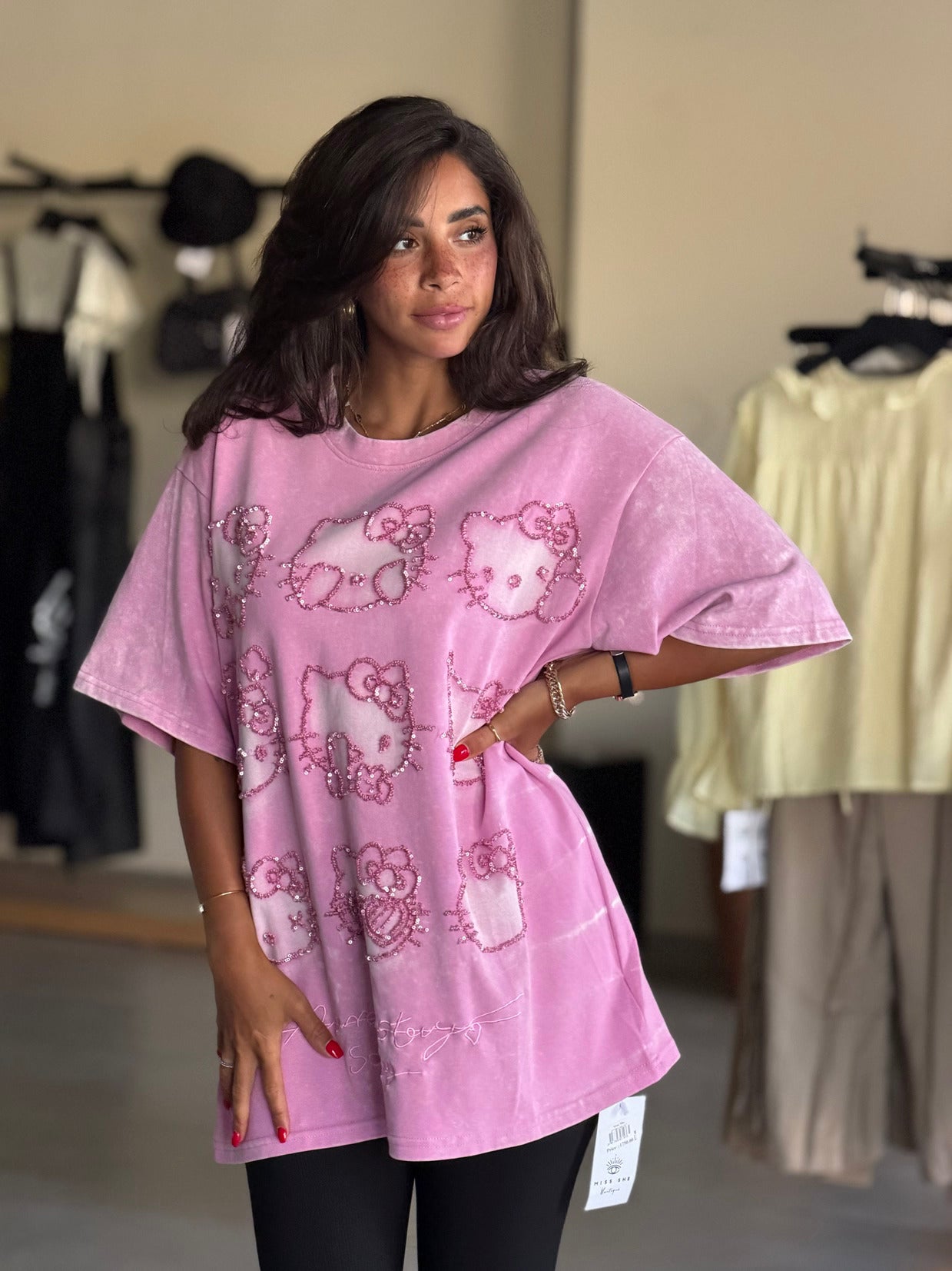Kitty t-shirt - Pink