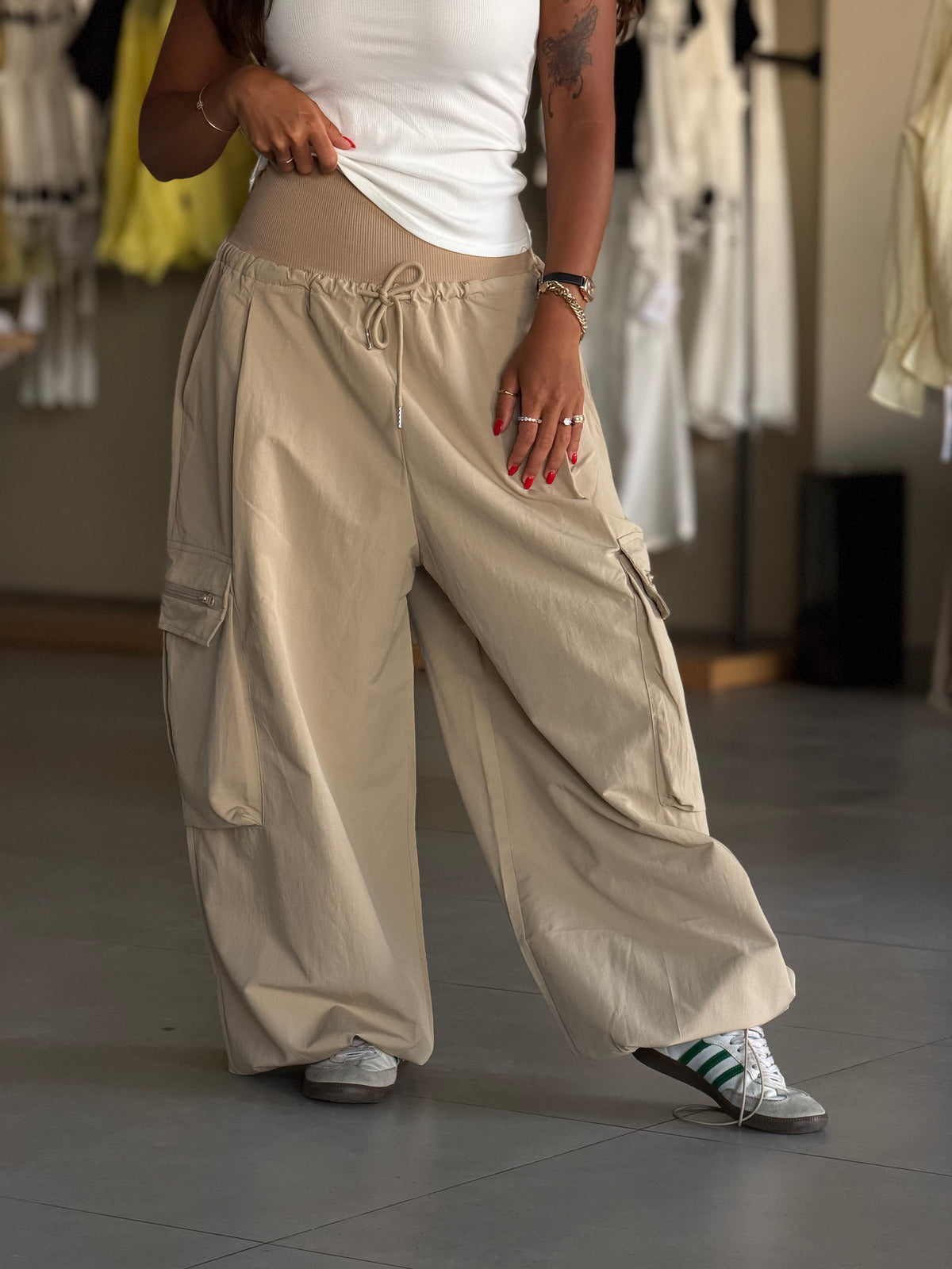 Rustic sarouel trousers