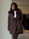 Coziness Parka Jacket - Brown