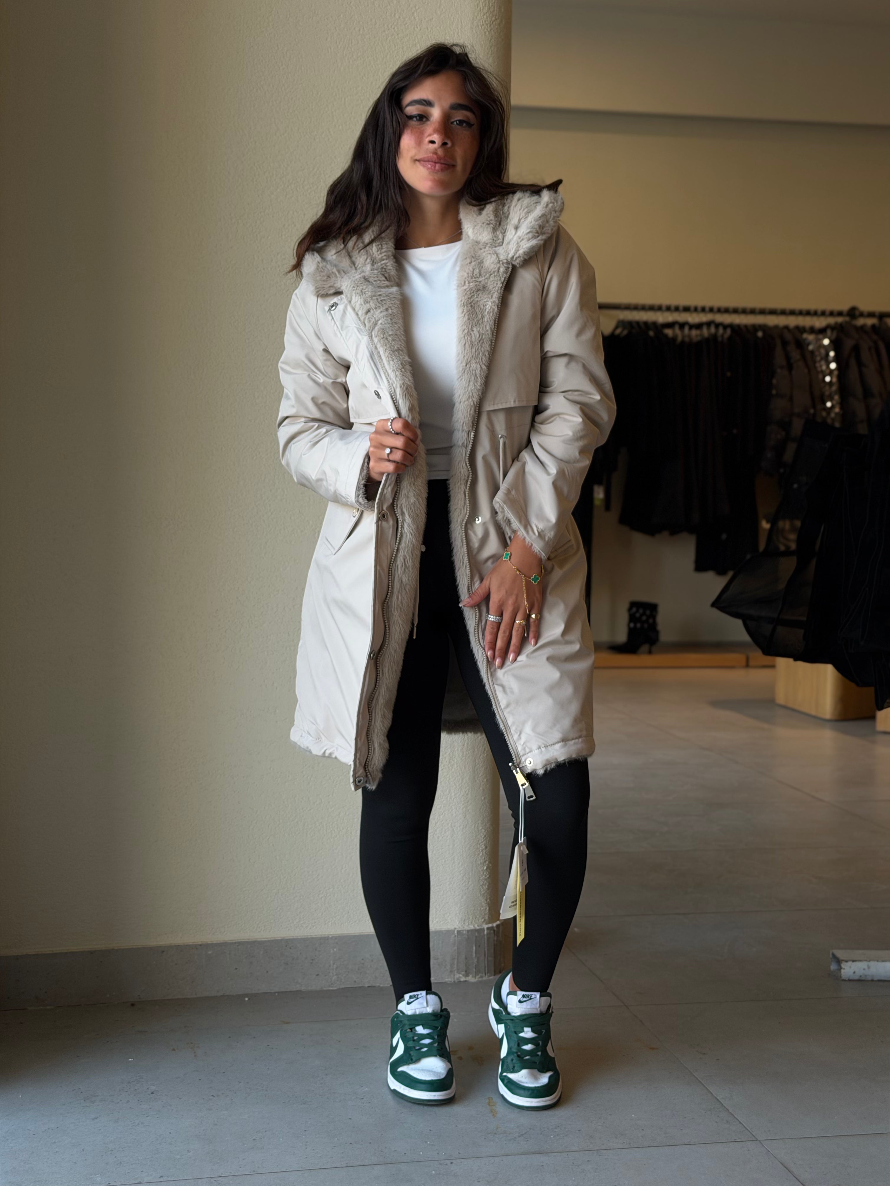 Coziness Parka Jacket - Beige