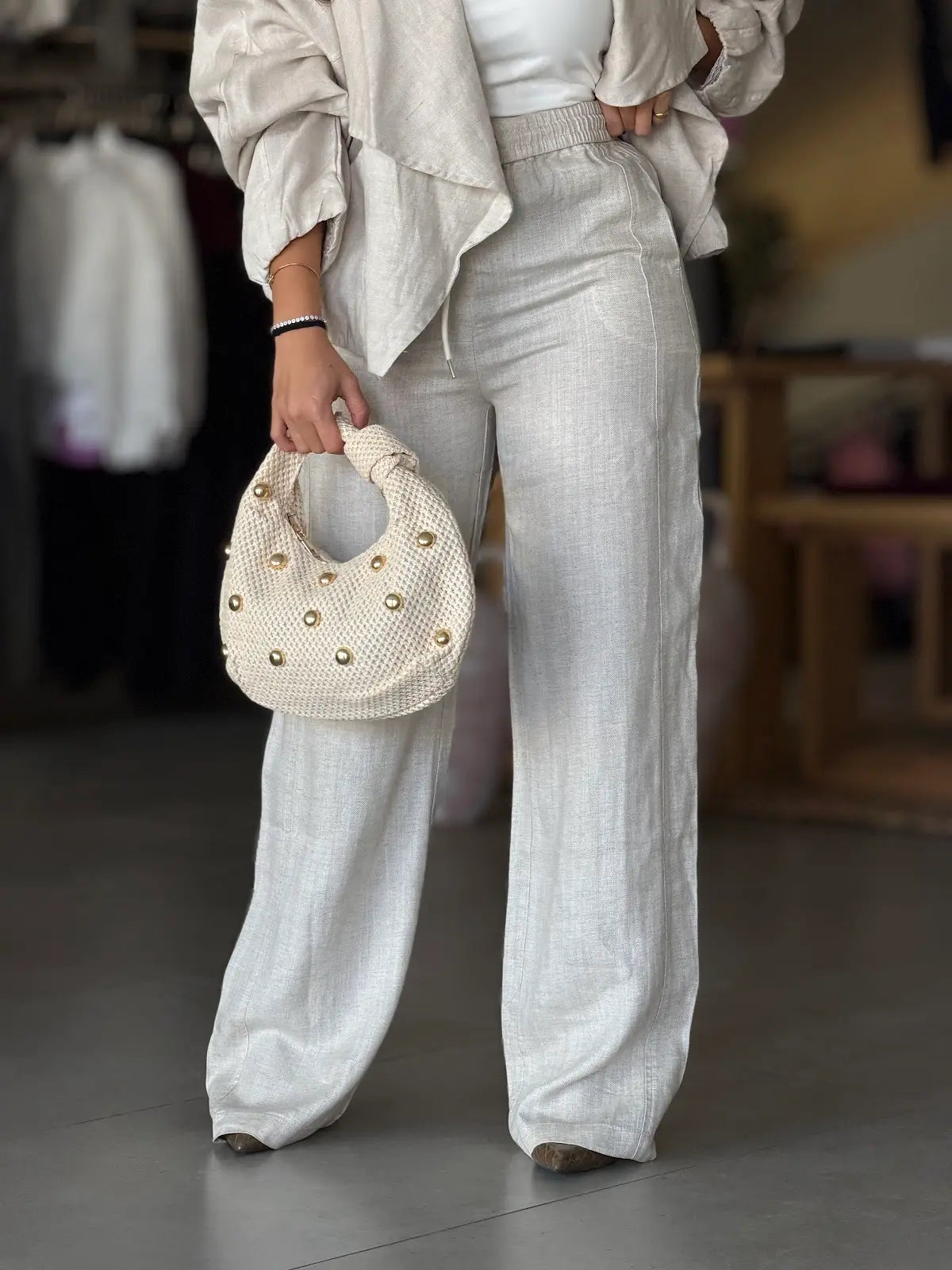Natural Linen  Trousers