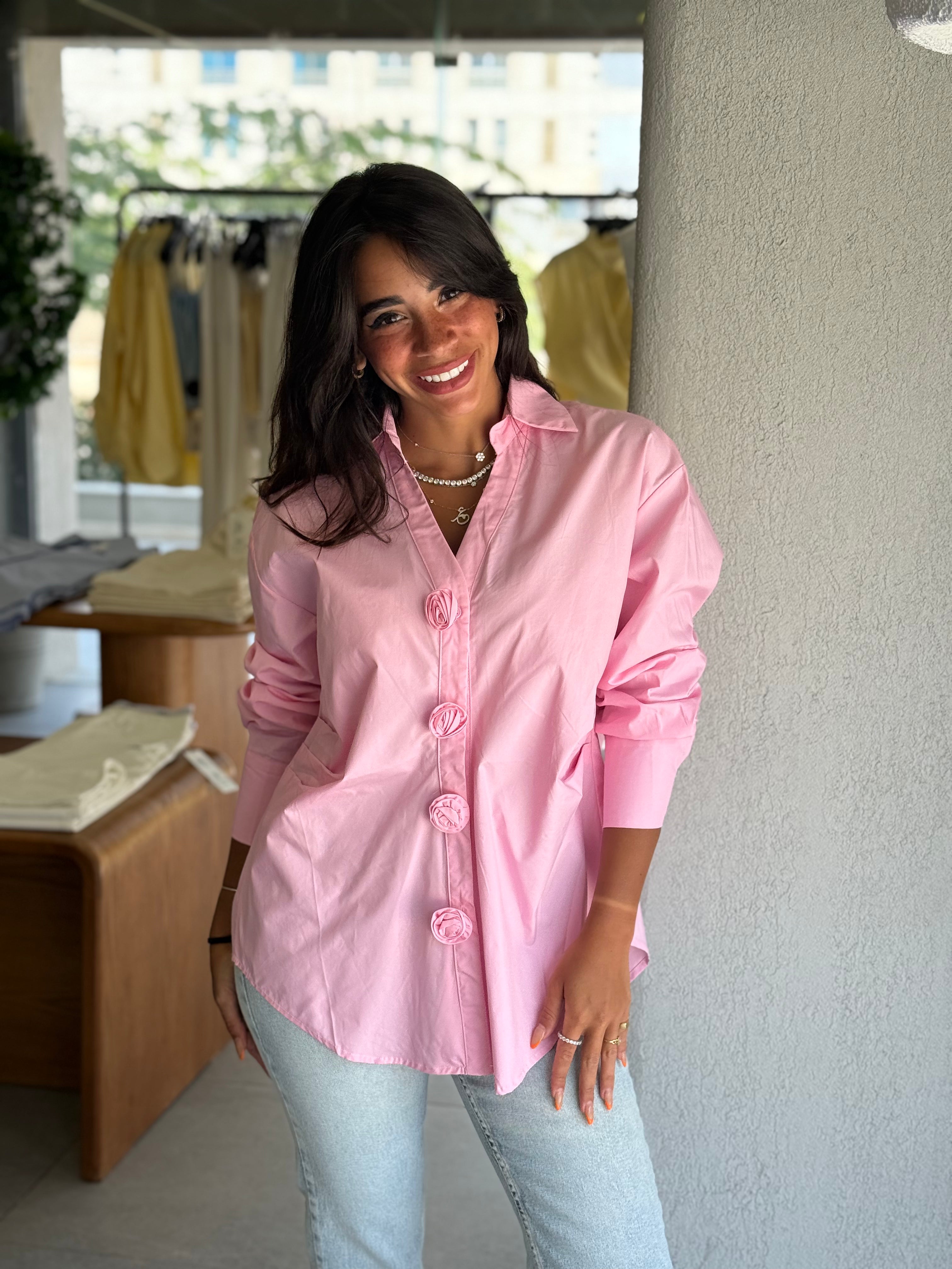 Flora Shirt - Pink