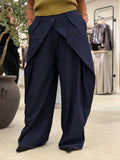 Criss cross Trousers - Navy