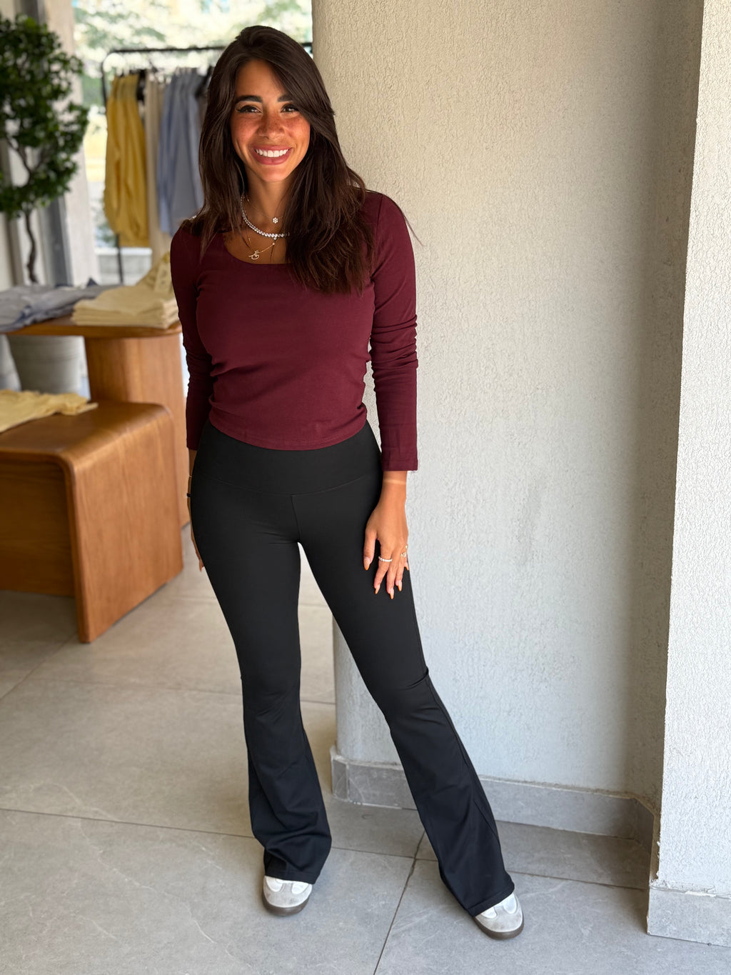 Easywear Top - Burgundy
