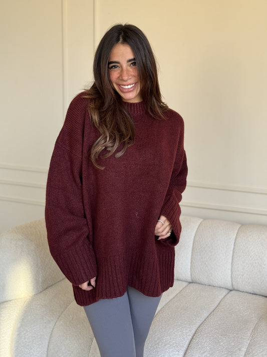 Warmy Pullover - Maroon