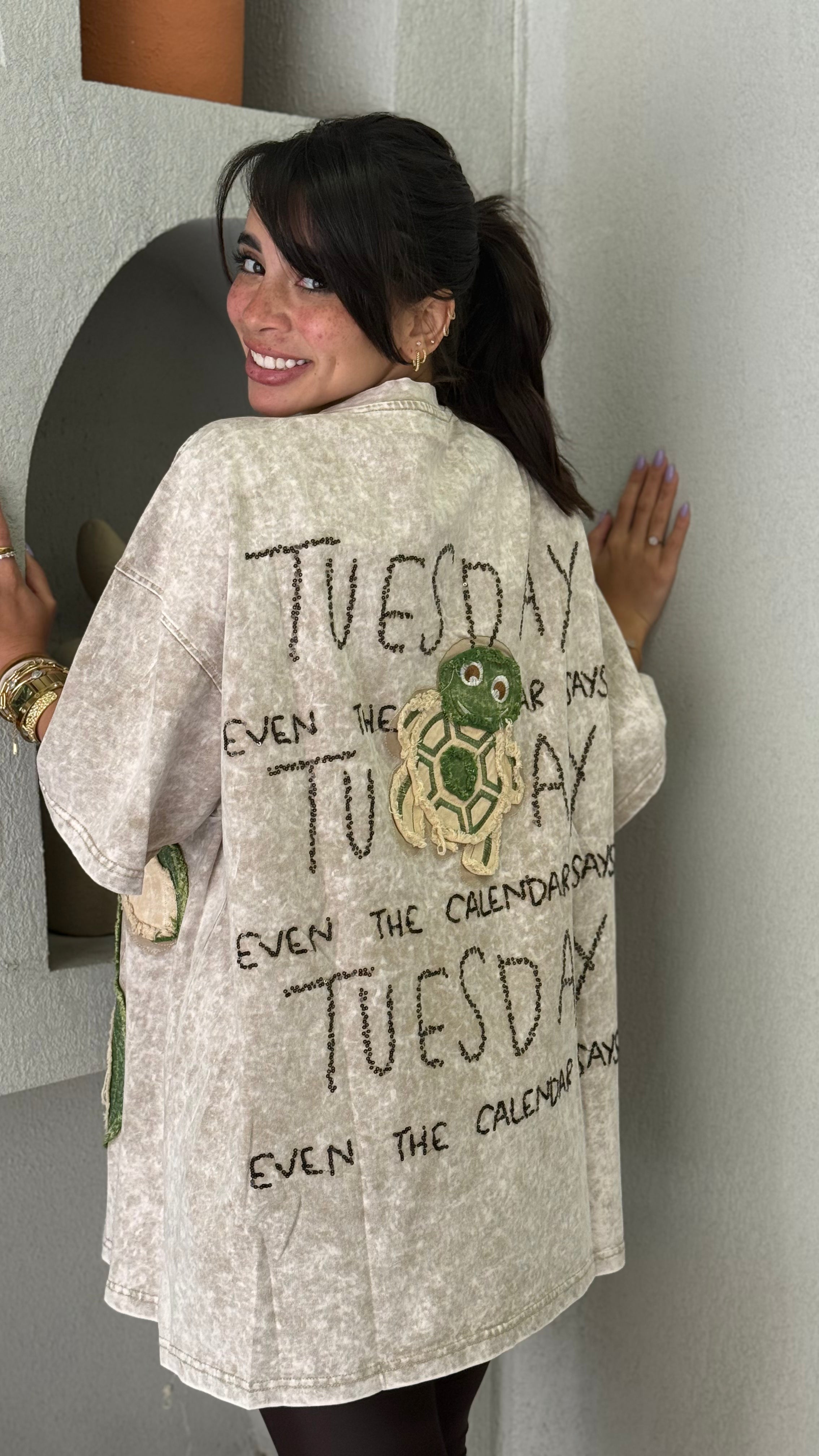 Turtle T-Shirt - Beige