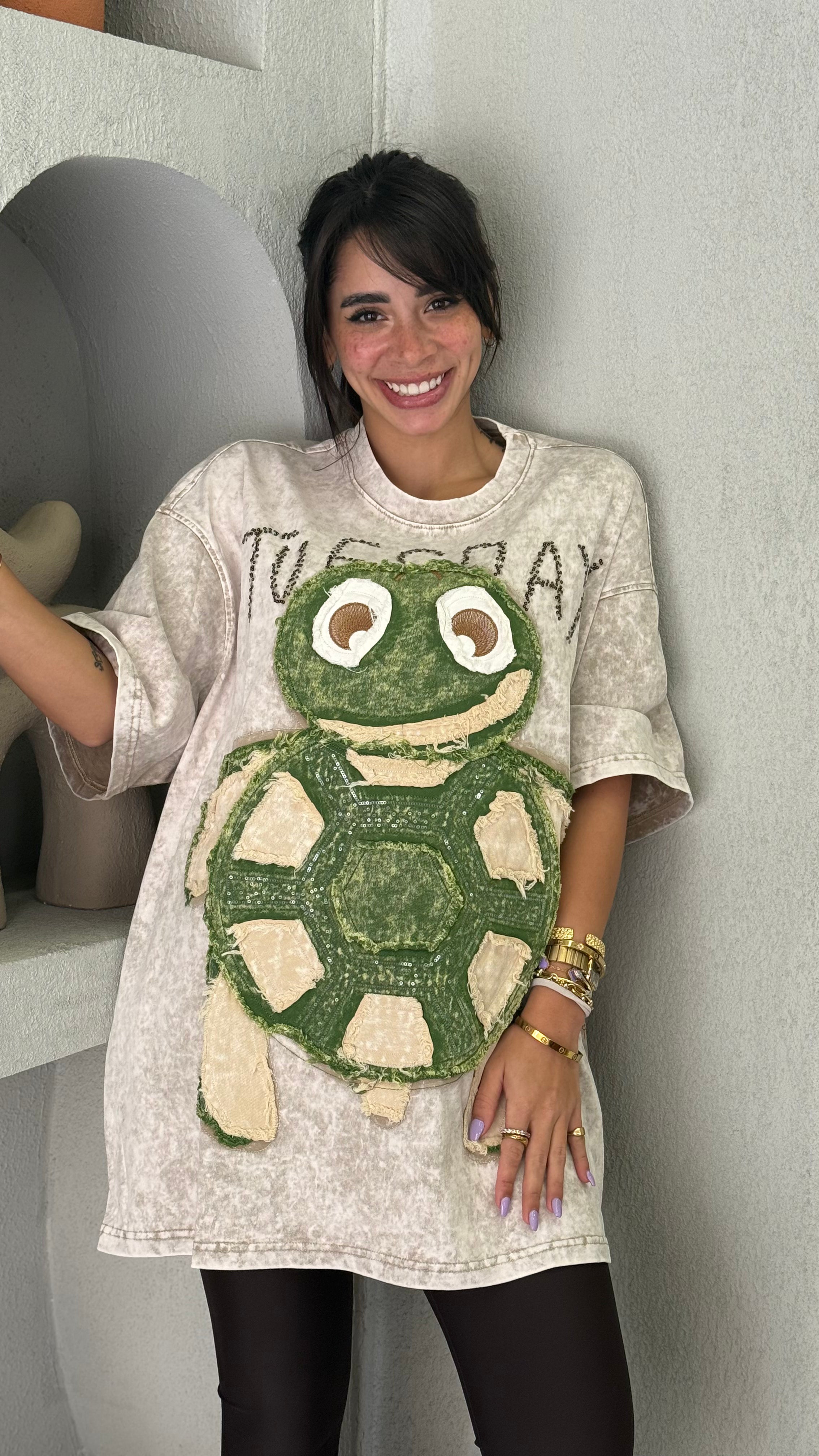 Turtle T-Shirt - Beige