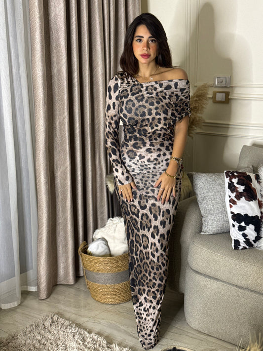 Maxi Leopard Dress