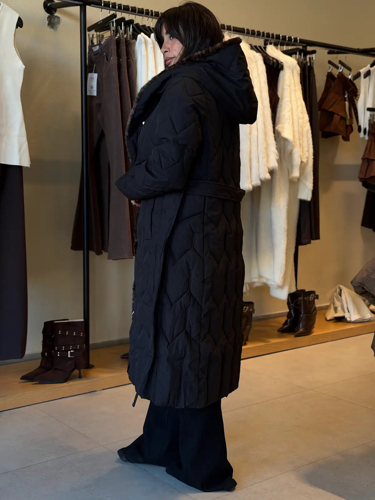 Bambi Fur Jacket - Black