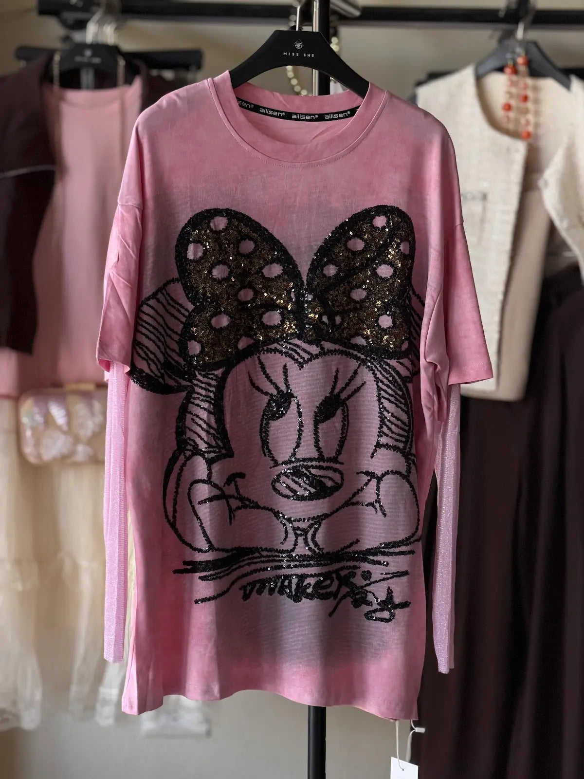 Shiny Mimi T-Shirt - pink