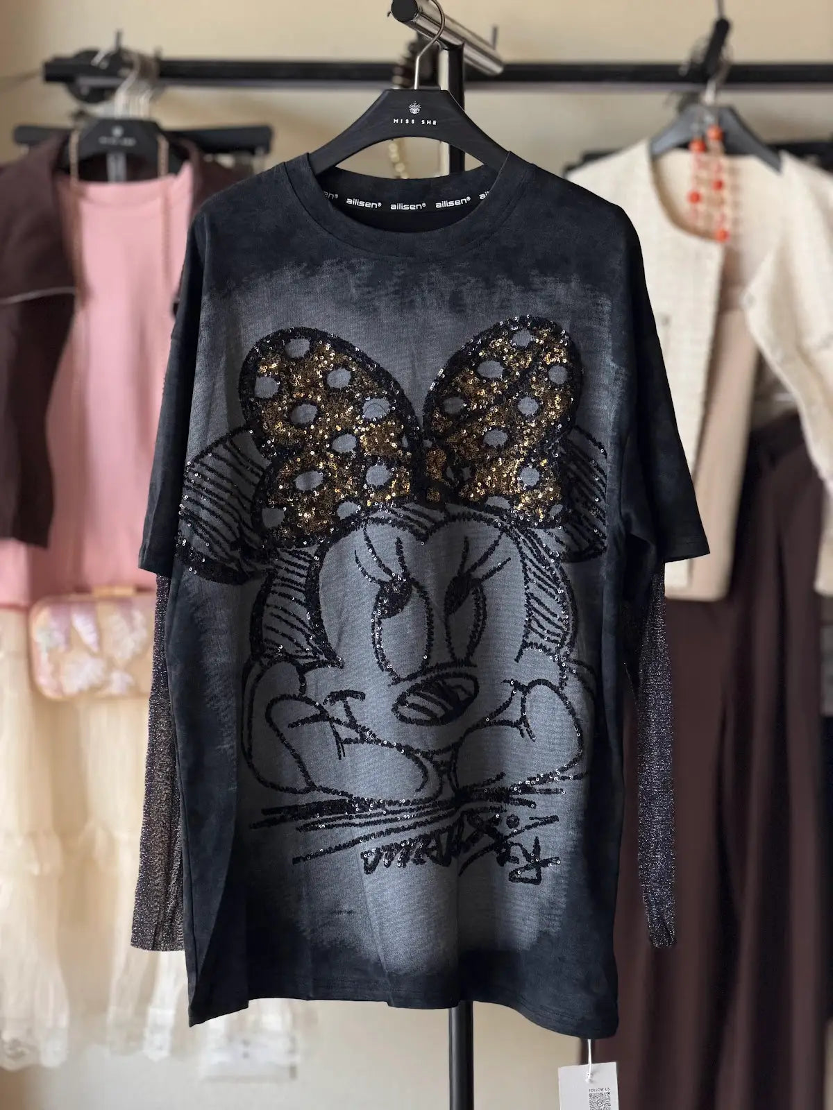 Shiny Mimi T-Shirt -  black