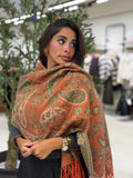 Paisley Shawl - Orange