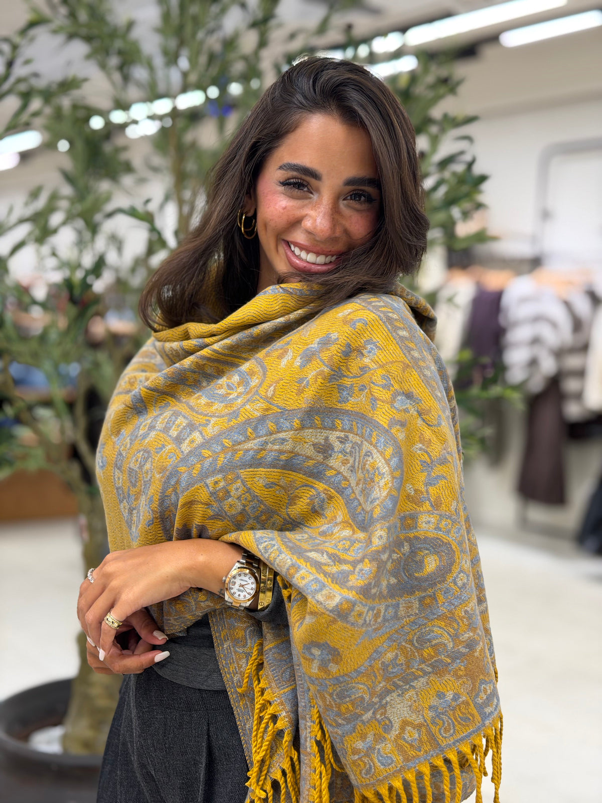 Paisley Shawl - Yellow
