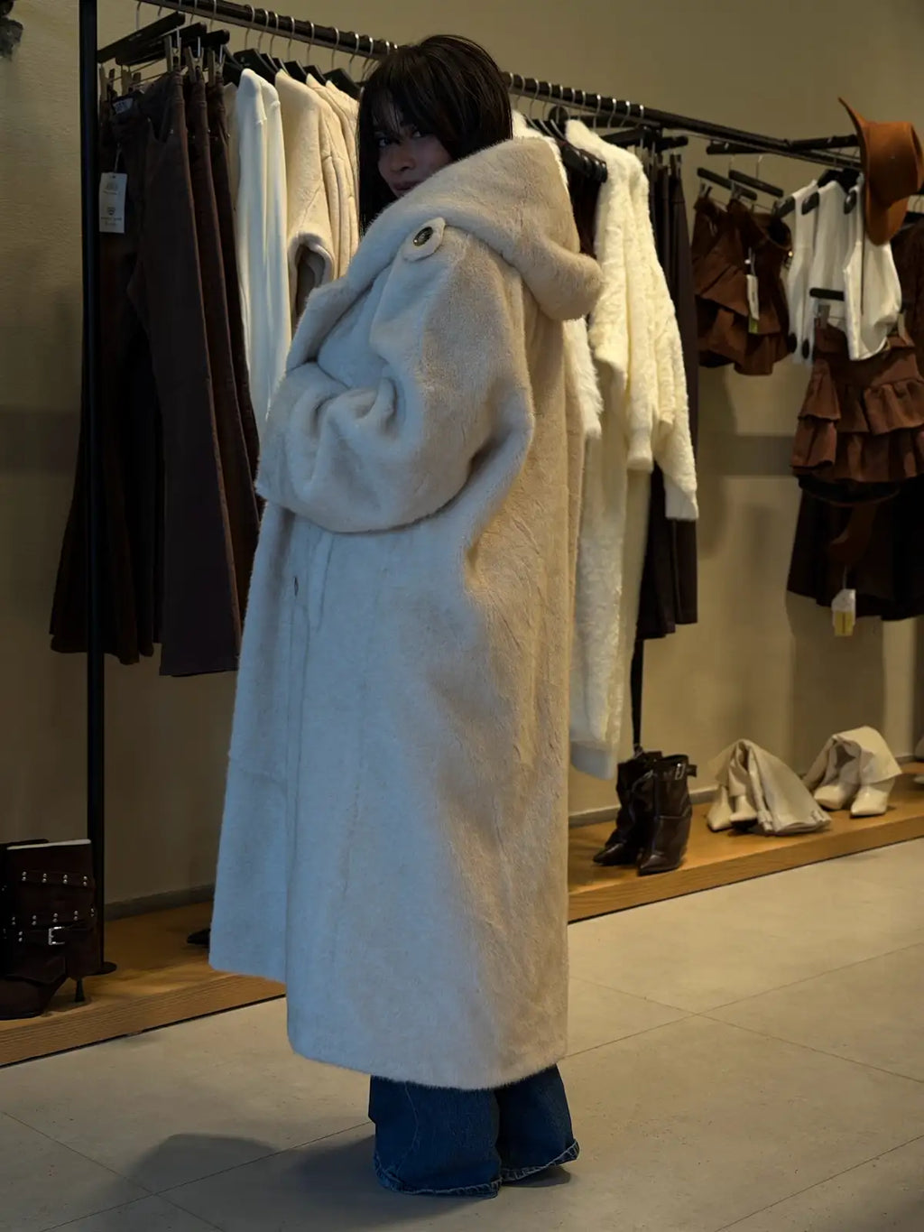 Fur jacket - Offwhite