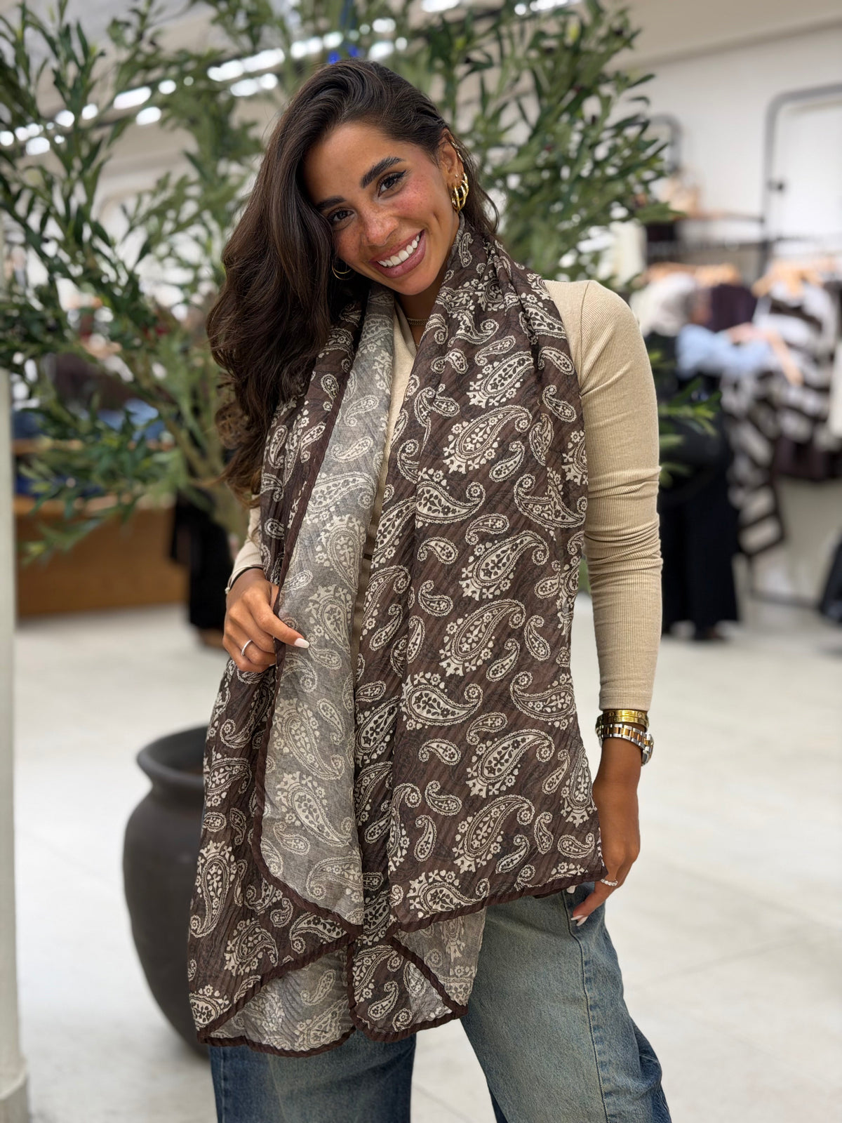 Warmy Scarves - Brown
