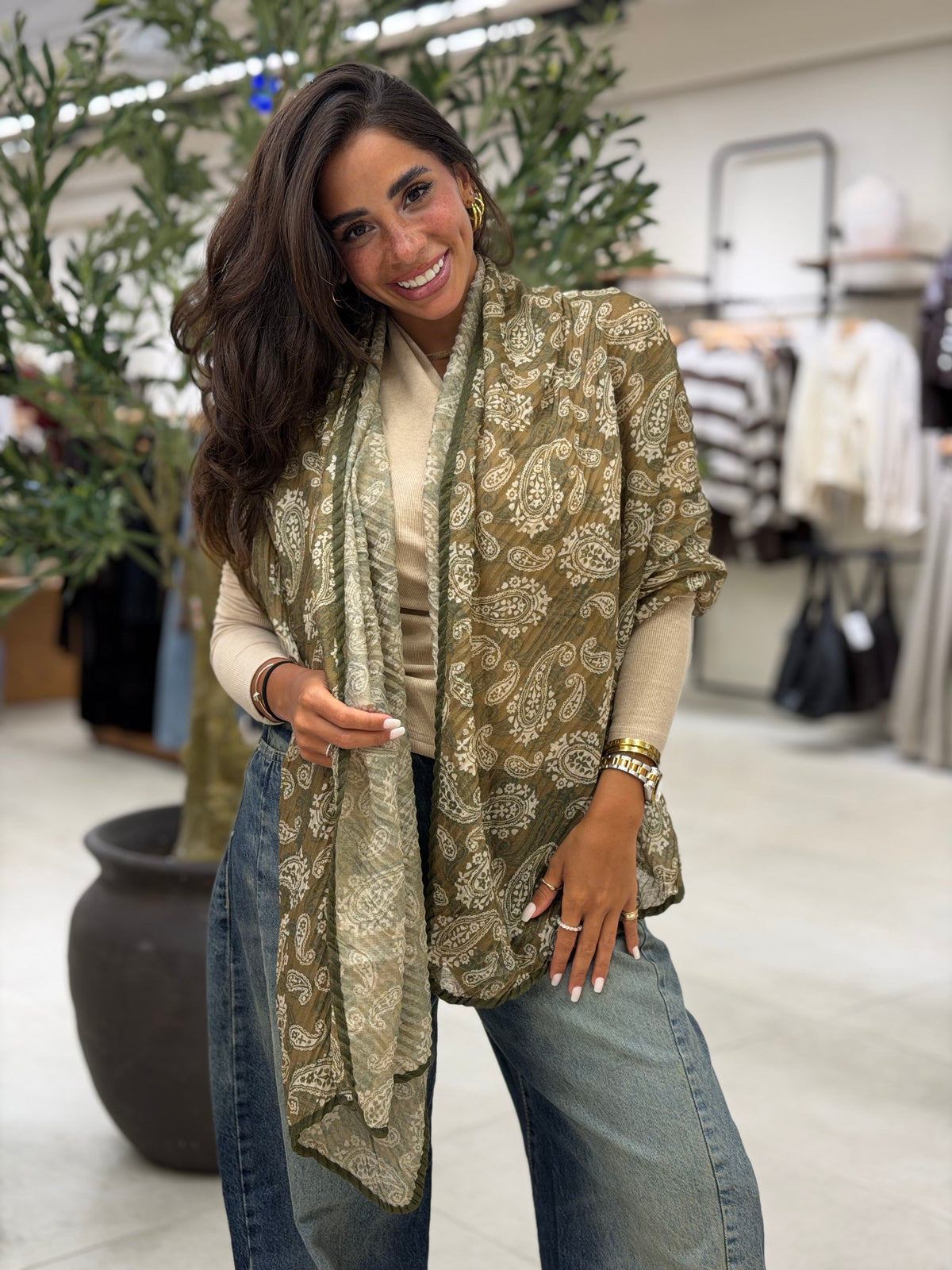 Warmy Scarves - Olive