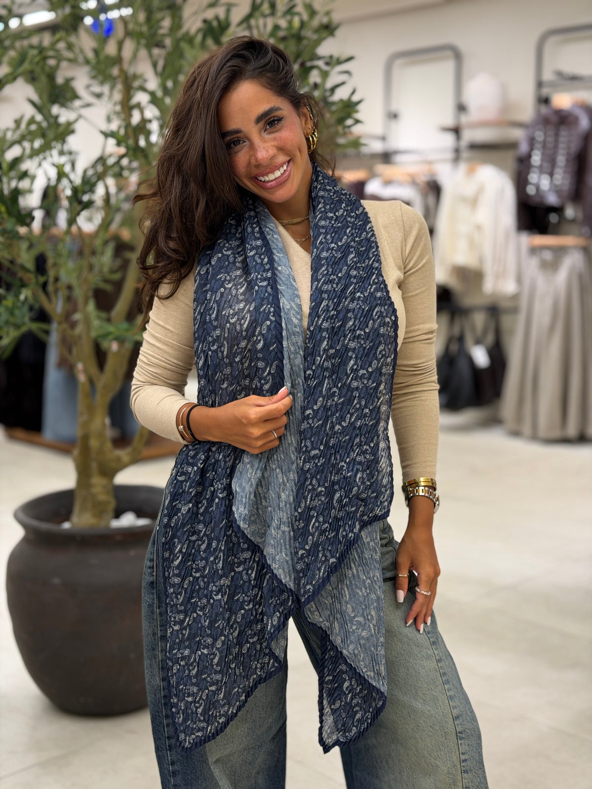 Warmy  Scarves - Navy