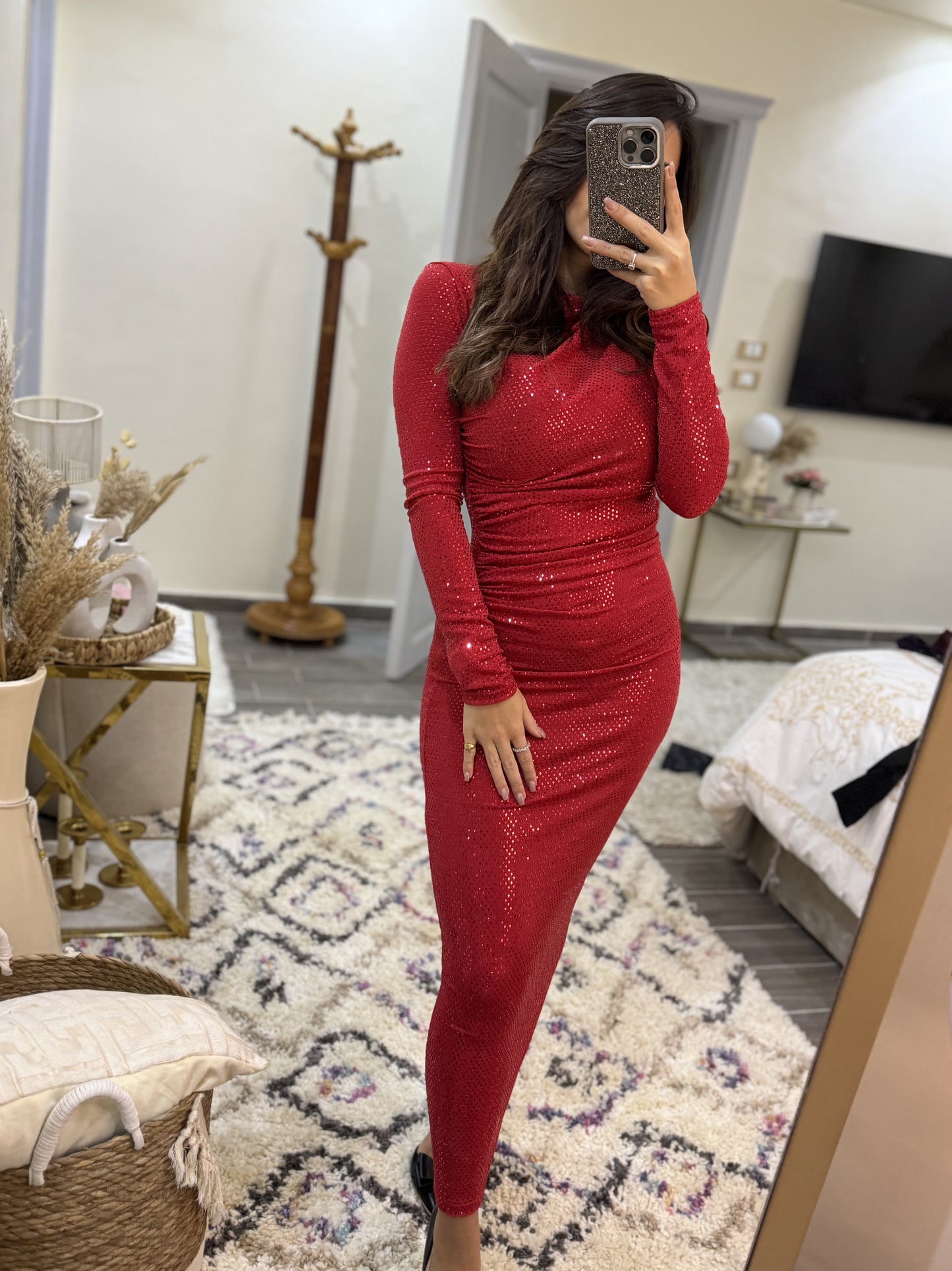 Sequin Dress - Red